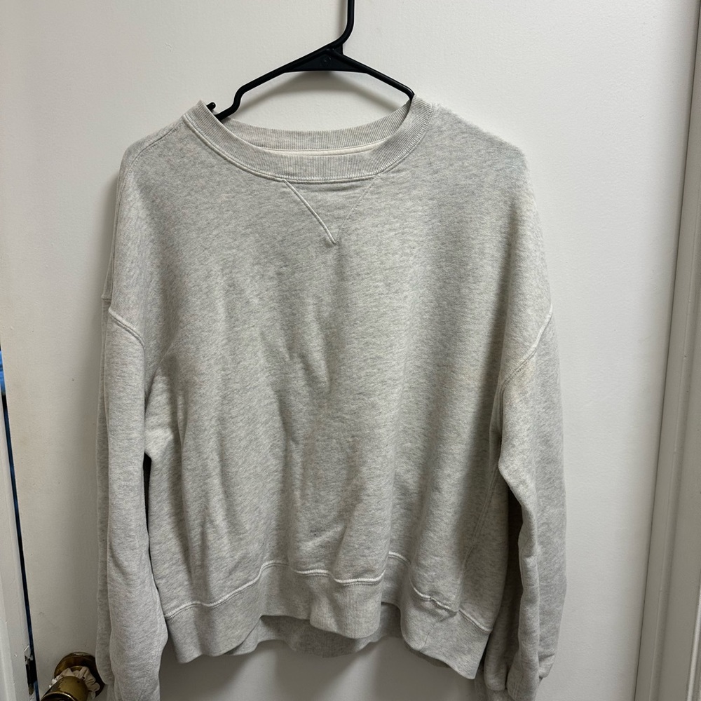 Abercrombie & Fitch Light Gray Sweatshirt